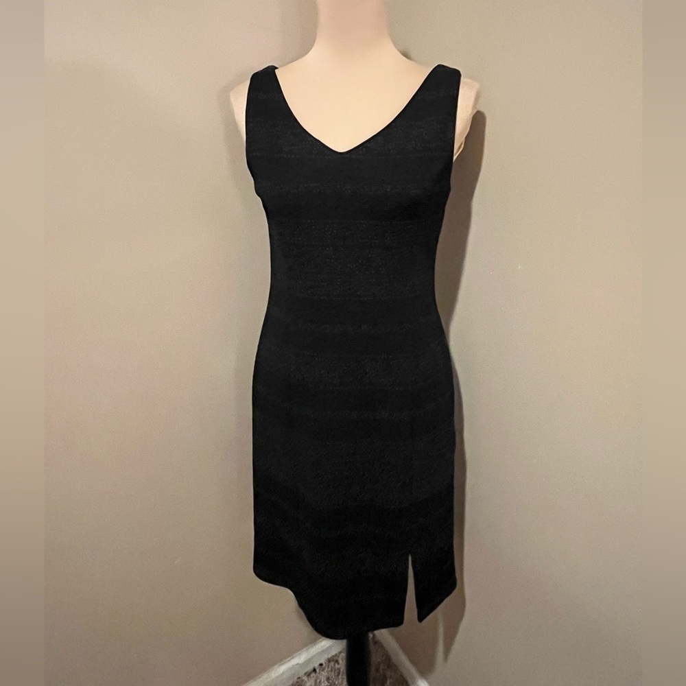 Elegant David Warren Ultimate LBD, Black Sleeveless Dress, 6P